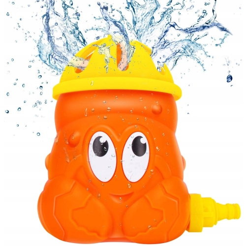 Zraszacz opryskiwacz wirujący do ogrodu dla dzieci Krab Pomarańczowy 3+