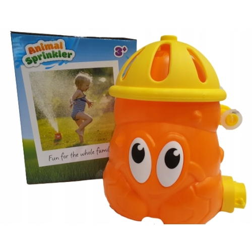 Zraszacz opryskiwacz wirujący do ogrodu dla dzieci Krab Pomarańczowy 3+