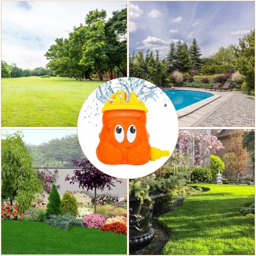 Zraszacz opryskiwacz wirujący do ogrodu dla dzieci Krab Pomarańczowy 3+