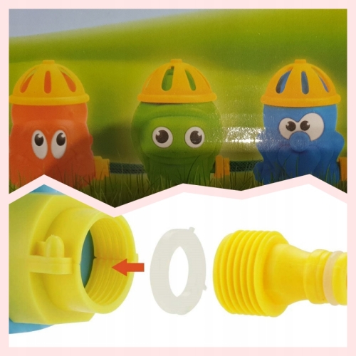 Zraszacz opryskiwacz wirujący do ogrodu dla dzieci Krab Pomarańczowy 3+