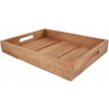 Taca z naturalnego drewna tekowego TEAK patera ekskluzywna 26 x 18 x 4,5 cm