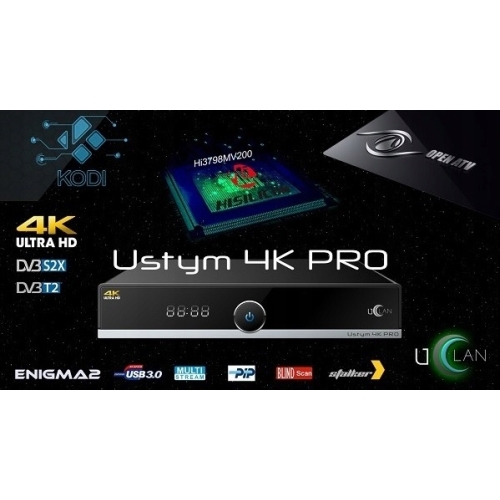 Tuner dekoder Ustym 4K PRO UHD E2 ENIGMA oscam DVB-S2X & DVB-C/T2 Combo