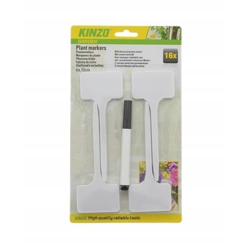 4 x ETYKIETY do roślin kwiatów TABLICZKA znaczniki DŁ.15 CM 60 SZT KINZO