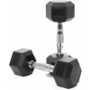 HANTLE DUMBBELL CIĘŻARKI 2 x 5 kg POWLEKANE GUMĄ
