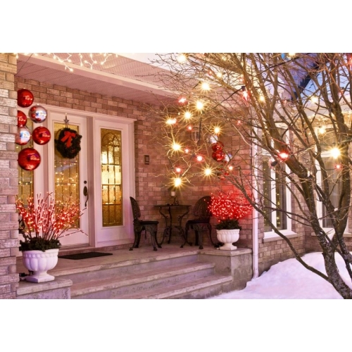 LAMPKI CHOINKOWE wewnętrzne zewnętrzne 1042,5 cm WARM WHITE 100 Led BIAŁE