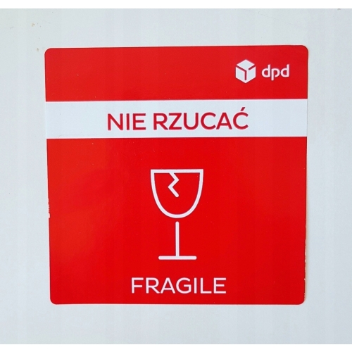 NAKLEJKI OSTRZEGAWCZE COD PRZESYŁKA POBRANIOWA DPD