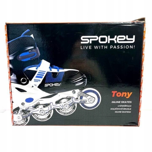 ŁYŻWOROLKI REGULOWANE GRANATOWE SPOKEY TONY 30-33