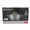RONDEL Z POKRYWKĄ GARNEK 1,7L NATES INDUCKJA CERAMIKA GAZ 18 CM AMBITION