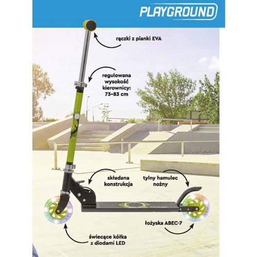 HULAJNOGA PLAYGROUND SCOOTER KOŁA 14,5 CM ŻOŁTA