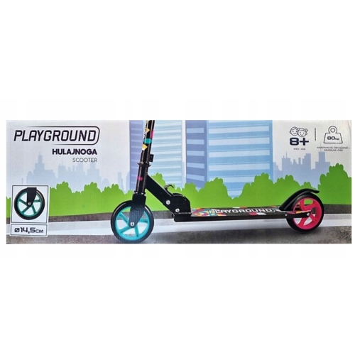 HULAJNOGA PLAYGROUND SCOOTER KOŁA 14,5 CM czarna