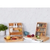 TACA Z DREWNA BAMBUSOWEGO DO SERWOWANIA WIELOFUNKCYJNA SMUKEE 28 x 38x 3 cm