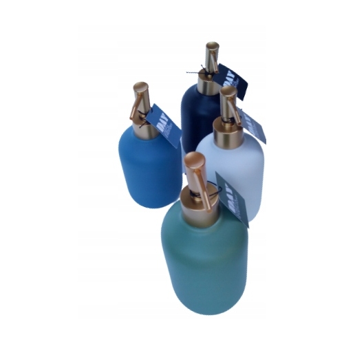 DOZOWNIK NA MYDŁO CERAMICZNY Z POMPKĄ 400 ML BIAŁY