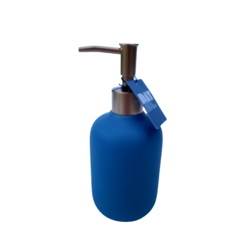 DOZOWNIK NA MYDŁO CERAMICZNY Z POMPKĄ 400ml KOLOR NIEBIESKI DOBREJ JAKIŚCI