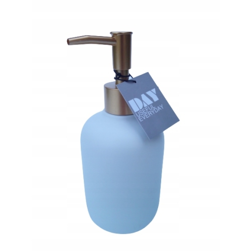 DOZOWNIK NA MYDŁO CERAMICZNY Z POMPKĄ 400ml KOLOR NIEBIESKI DOBREJ JAKIŚCI