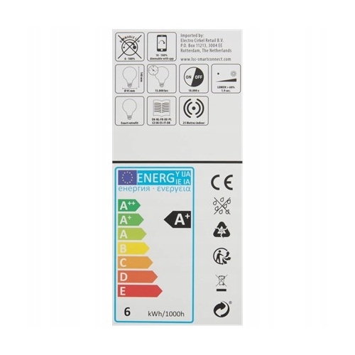 SMART ŻARÓWKA żarnikowa filament 470lm 5,5W led E27 smart wifi dekoracyjna