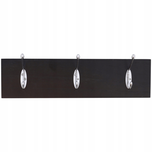 WIESZAK NA UBRANIA 3 HACZYKI UNIWERSALNY DEKORACJA DOMU 6 x 34.5 x 9 cm 082