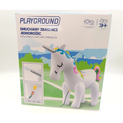 Dmuchany Jednorożec Ze Zraszczem Playground 204 cm