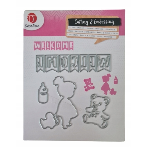Szablon do wycinania wytłaczania stempli SKRAPBOOKING DZIECKO I MIS 4 ELEME