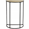 STOLIK METALOWY PRZYŚCIENNY JASNY BLAT OZDOBNY na kwiaty wazon 38x24x58 cm