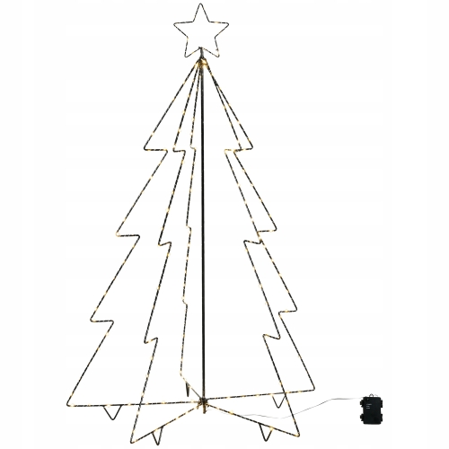 Metalowa choinka LED XL 120 CM 185 DIOD LED 020