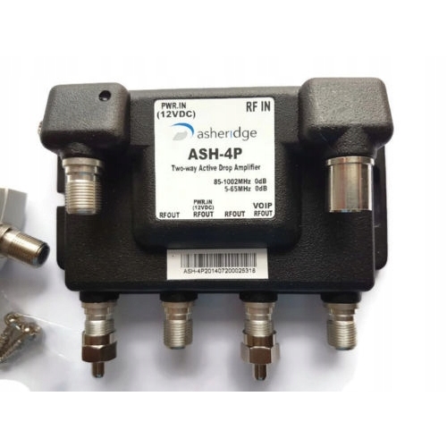 Wzmacniacz z rozdzielaczem ASHERIDGE ASH-4P dwa wyjścia Amplifier 85-1002
