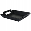 TACA DEKORACYJNA z uchwytami MDF 23 x 20 cm CZARNA