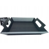TACA DEKORACYJNA z uchwytami MDF 23 x 20 cm CZARNA