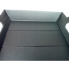 TACA DEKORACYJNA z uchwytami MDF 23 x 20 cm CZARNA