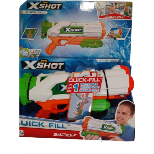 Pistolet X-Shot Zuru pistolet na wodę 700 ml ZASIĘG 10m BIAŁO ZIELONY MOCNY