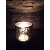 ŚWIECZNIK LUSTRZANY WZÓR ROŚLINNY NA TEALIGHT 2060