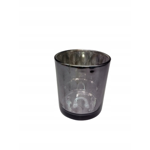 ŚWIECZNIK LUSTRZANY WZÓR ROŚLINNY NA TEALIGHT 2060