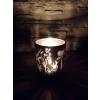 ŚWIECZNIK LUSTRZANY WZÓR ROŚLINNY NA TEALIGHT 2046