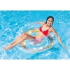 Dmuchane Koło KÓŁKO do pływania ŚWIECĄCE ZŁOTYM BROKATEM 107cm INTEX 56274