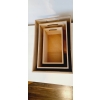 Organizer pojemnik box drewniany wielofunkcyjny na drobiazgi 36x26x18 cm