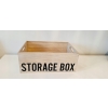 Organizer pojemnik box drewniany wielofunkcyjny na drobiazgi 36x26x18 cm