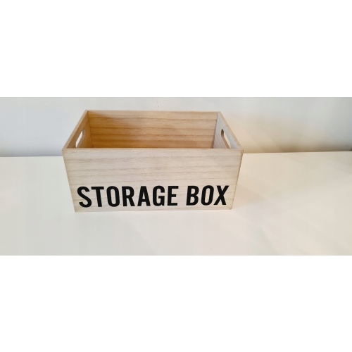 Organizer pojemnik box drewniany wielofunkcyjny na drobiazgi 36x26x18 cm