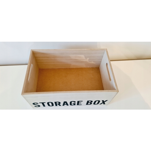 Organizer pojemnik box drewniany wielofunkcyjny na drobiazgi 36x26x18 cm