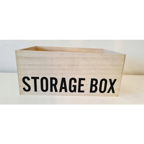 Organizer pojemnik box drewniany wielofunkcyjny na drobiazgi 36x26x18 cm