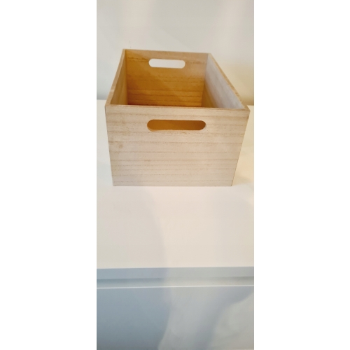 Organizer pojemnik box drewniany wielofunkcyjny na drobiazgi 36x26x18 cm