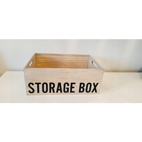 Organizer pojemnik box drewniany wielofunkcyjny na drobiazgi 36x26x18 cm