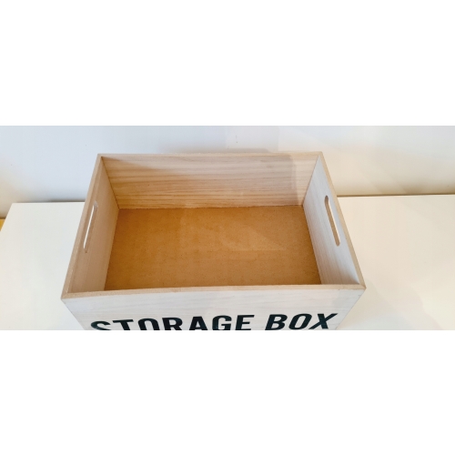 Organizer pojemnik box drewniany wielofunkcyjny na drobiazgi 36x26x18 cm