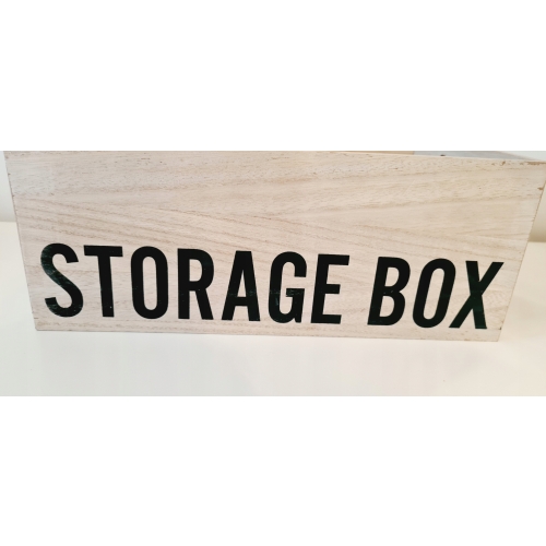 Organizer pojemnik box drewniany wielofunkcyjny na drobiazgi 36x26x18 cm