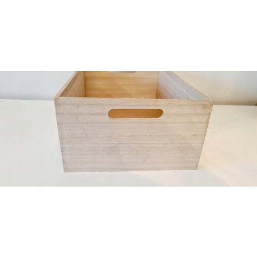 Organizer pojemnik box drewniany wielofunkcyjny na drobiazgi 36x26x18 cm