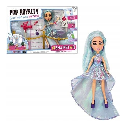 Snapstar Studio zestaw Pop Royalty Lalka Echo z dodatkami lampa kamera buty