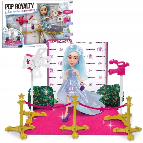 Snapstar Studio zestaw Pop Royalty Lalka Echo z dodatkami lampa kamera buty