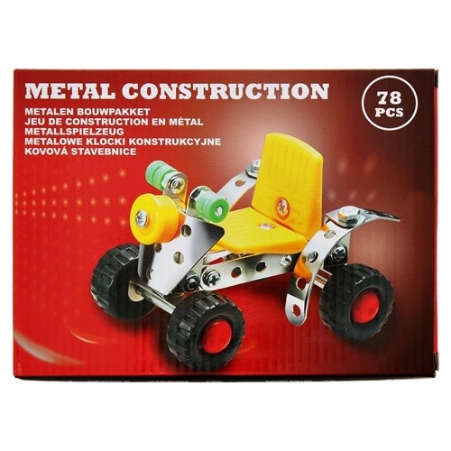 METALOWE klocki konstrukcyjne 78 el Quad