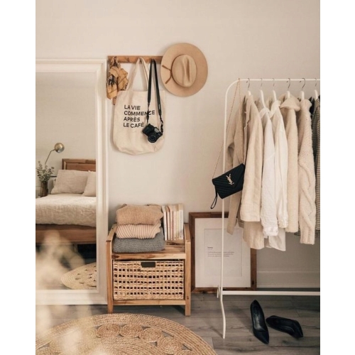 DYWANIK JUTOWY 90 cm PLECIONY Z JUTY okrągły 452