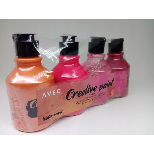Farby akrylowe zestaw 4 szt x 150 ml perłowe 832