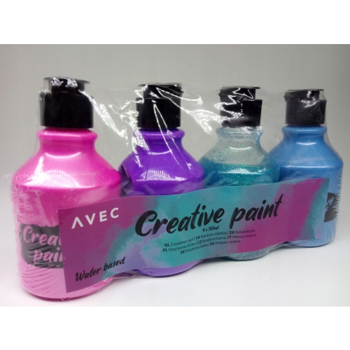 Farby akrylowe zestaw 4 szt x 150 ml perłowe 559