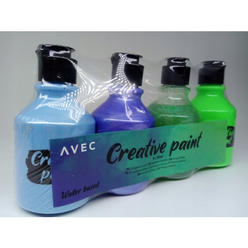 Farby akrylowe zestaw 4 szt x 150 ml perłowe 559